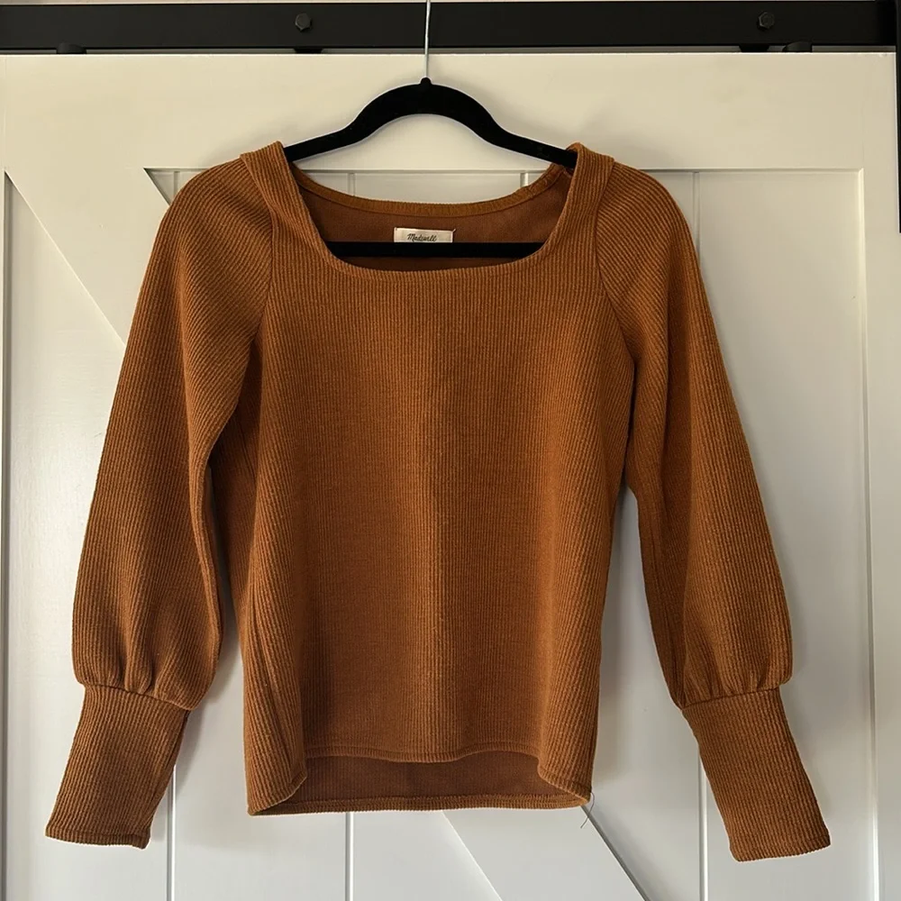 Madewell ottoman sqaure neck in autumn - Picture 7 of 16